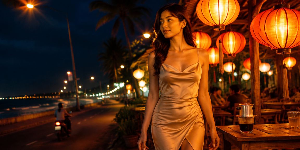Người chơi thưởng thức cà phê và slot game tại Phan Thiết